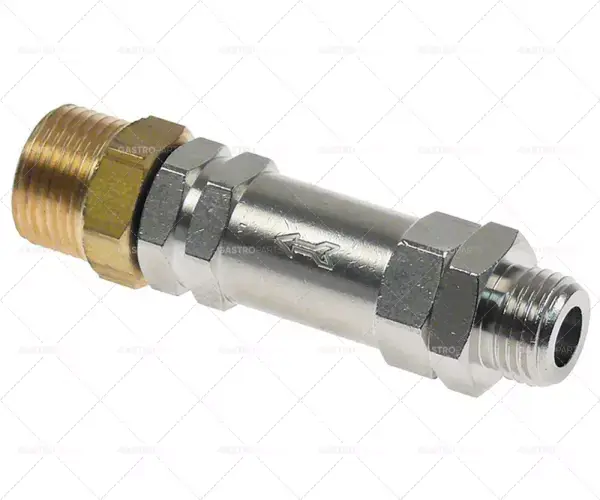 zpětný ventil vstup 1/4" výstup 3/8" L 31mm Dokud Zásoby Vydrží