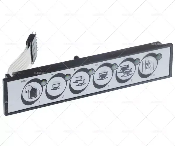 Sleva membránová klávesnice L 152mm Š 32mm