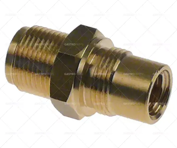 Autentický šroubení pro parní/vodovodní kohoutek L 46mmø 18mm ID ø 8,5mm WS 24 závit 1/2"