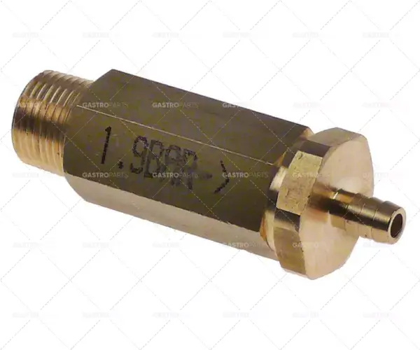 Ihned K Objednání bezpečnostní ventil 1.9bar vstup 3/8" délka 70mm vstup hadice 7mm