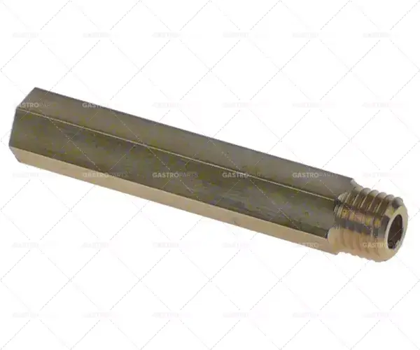 Tryska dopravce M8 vnitřní-o 1 4mm vnitřní-o dva 7 mm L 42 mm Celková délka 48 mm SW 8 Brass Sleva