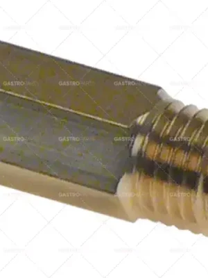 Originální závit držáku trysky M8 int. ø 1 4mm int. ø 2 7mm L 12mm celková délka 18,5mm WS 8 mosazný