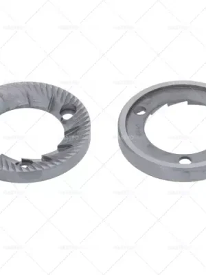 Autentický dvojice mlecích kotoučů otáčení doprava D1 o 64 mm ID 37 mm o H 8,5 mm rozteč zubů 4 mm díra 6,3 mm o