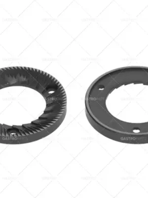 dvojice mlecích kotoučů otáčení doprava D1 o 82,5mm číslo o 49 mm H 9,5 mm rozteč zubů 3 mm díra o 6 mm Víkendová Akce