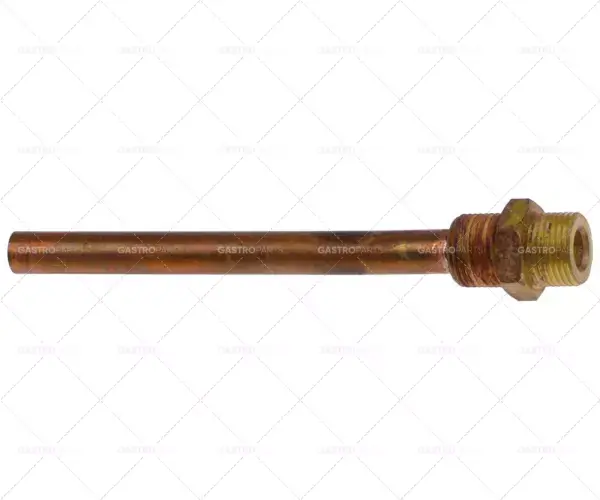 vstřikovací trubka kotlová trubka ø 10 mm délka trubky 108 mm T1 3/8" T2 3/8" měď Pouze Dnes