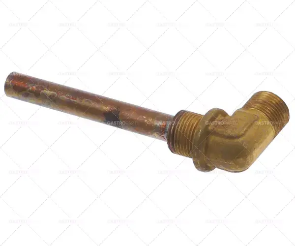 vstřikovací trubka kotlová trubka ø 10 mm délka trubky 75 mm t1 3/8" t2 3/8" měď Horká Nabídka