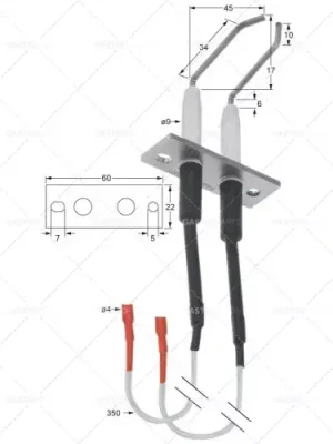 Nová Kolekce Roznětka FL 60 mm FB 22 mm D1 L1 o 9 mm 17 mm 45 mm L2 L3 L4 6mm 34 / 10mm 37mm KL1 KL2 32 mm