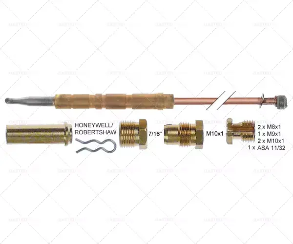 délka termočlánku 1200 mm připojení k hořáku průměr 6 mm sada 11 prvků Víkendová Akce