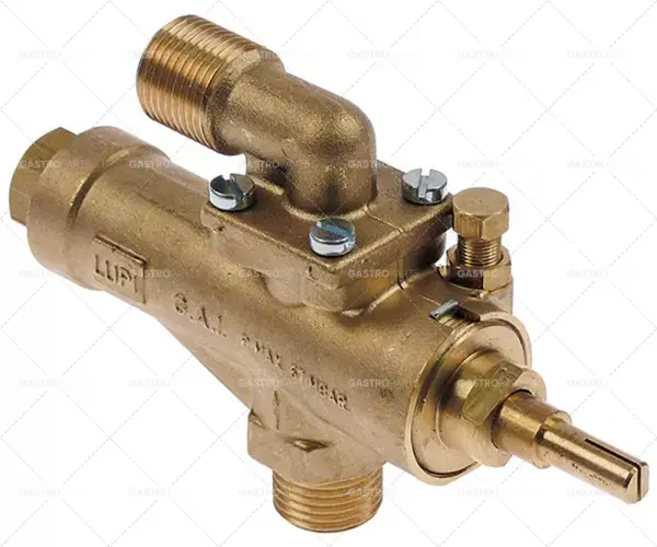 Novinka plynový ventil GAI přívod plynu 1/2" (trubka ø 13 mm) výstup plynu 1/2" (trubka ø 10 mm)
