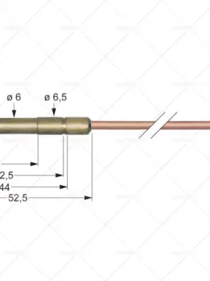 Jen Po Omezenou Doba SIT termoelektrické články M9x1 L 750 mm zásuvka Ø6.0 (6,5) mm