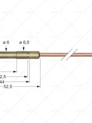 Ověřený Termoelektrické články SIT ASA 11/32 L 600 mm zásuvka Ø6.0 (6,5) mm