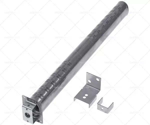 Víkendová Akce tyčový hořák 1-řadý D 370mm Š 30mm V 40mm šířka příruby 40mm délka příruby 50mm