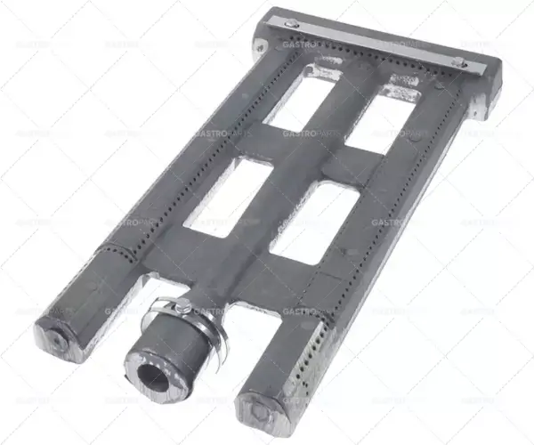 Aktuální tyčový hořák 2 řady L 390mm Š 200mm V 43mm litinový gril na dřevěné uhlí