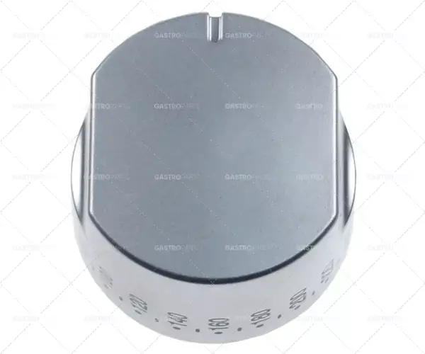 Knebel T.MAX. 260 ° C o o 41 mm nápravy 6x4,6mm ploché dno stříbrná Zlevněný