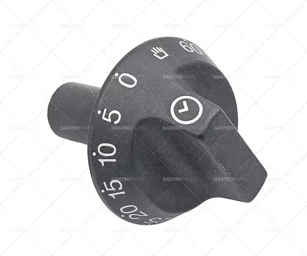 Aktuální knebel čas 60min + stálost o 55 mm nápravy o 6x4,6mm plochý černý dno