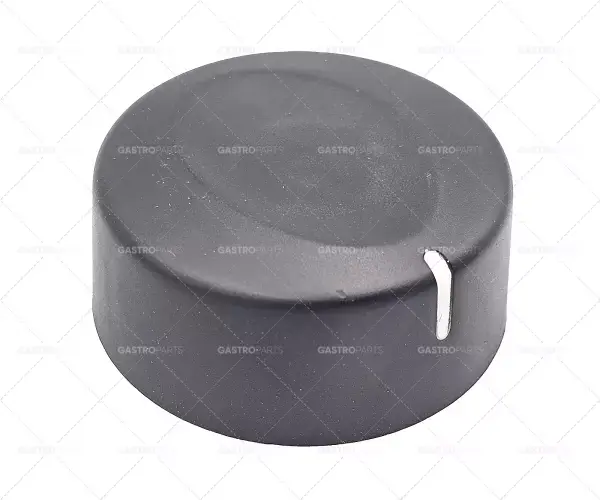 Knebel nulová čára bílá 40mm o o osa 6x4,6mm plochý top black Pouze Dnes