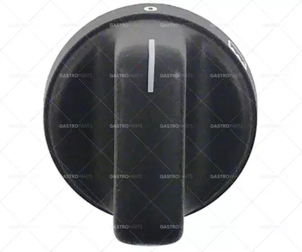 Akční Nabídka knoflík plynového termostatu 1-10 ø 49mm hřídel ø 6x4,6mm hřídel plochá horní černá