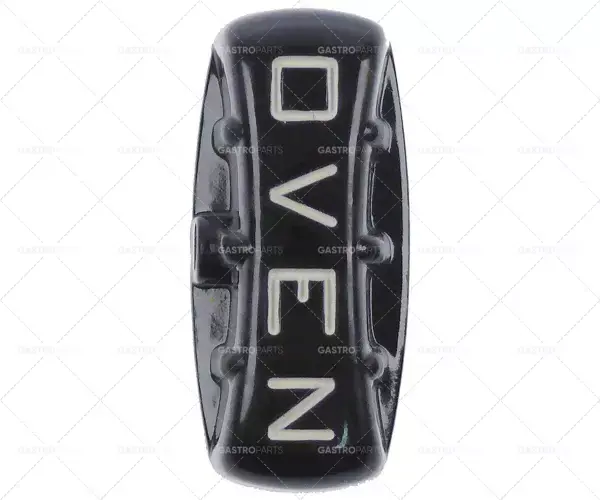knoflík OVEN ø 54x24mm hřídel ø 8,7x6,2mm hřídel plochá spodní černá plynová trouba Výprodej