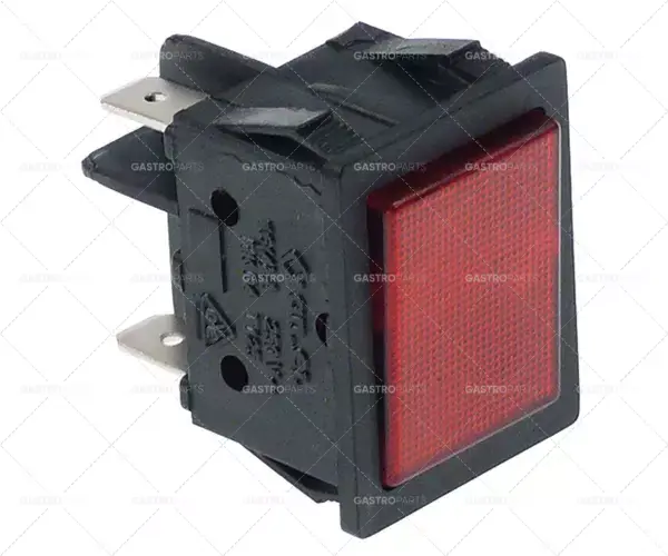 montážní rozměry kontrolního světla 30x22mm červené kontrolní světlo 250V 16a Časově Omezené