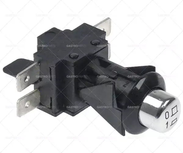 tlačítkový spínač, montáž ø 16 mm chrom 2NO 250V 16A připojení vnější faston 6,3 mm krytí IP40 Sezónní Sleva