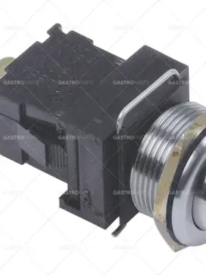 tlačítkový spínač, montážní ø 19 mm stříbrný 1NO 250V 16A SS připojení vnější faston 6,3 mm Poslední Šance
