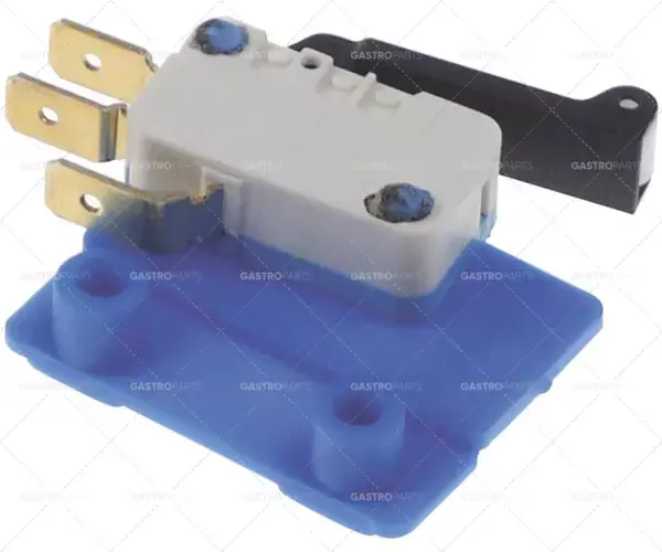 mikrospínač s rukojetí s vypínačem 250V 10A 1CO připojení samec faston 6,3mm L 25mm Sleva