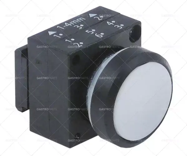 momentové tlačítko montážní průměr 22 mm bílá Sleva