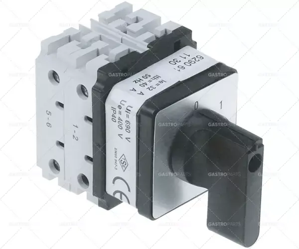 otočný spínač vačkový 2polohový 8pólový typ 6290611130 400V 32A 3no 5x5mm Pouze Dnes