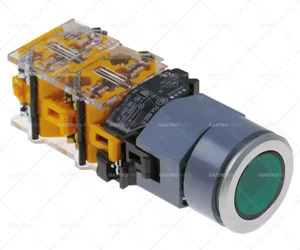 Hit Sezóny momentový spínač ø 22,5mm 2NO/2NC 660V max. 16(4)A 0-1 momentový zeleně svítící