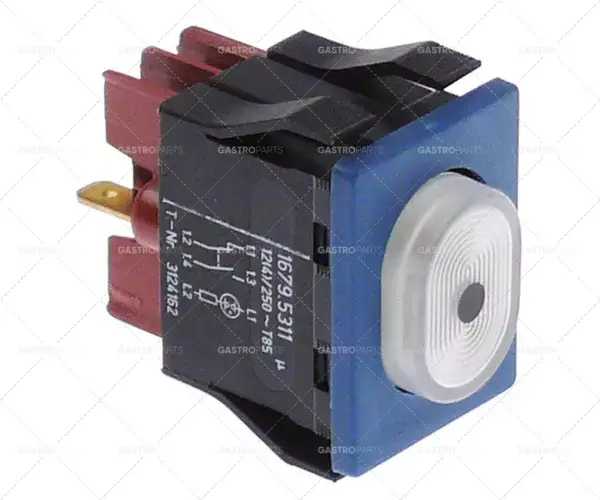 Sezónní Sleva momentové tlačítko, montážní rozměr 30x22mm 250V 12A