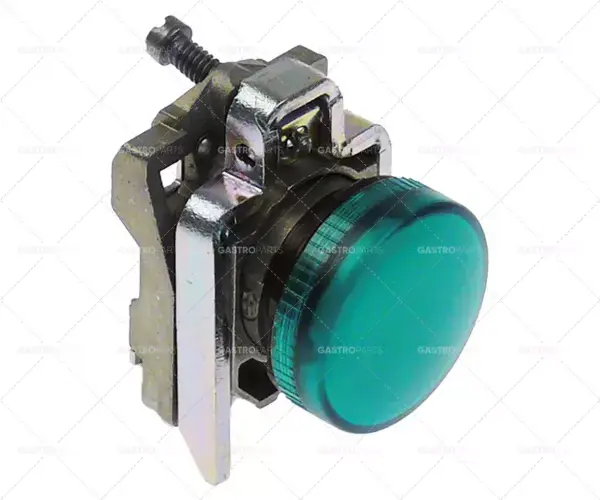 Aktuální signální prvek ø 22 mm zelený kov