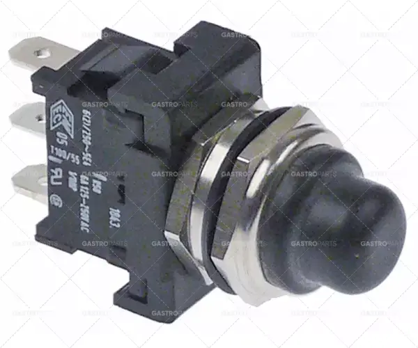Bezpečná Platba Tlačítko instalován o 12 mm černá 1CO 250V 6A s ochranným připojení kapuce s plochou zástrčkou 4,8 mm
