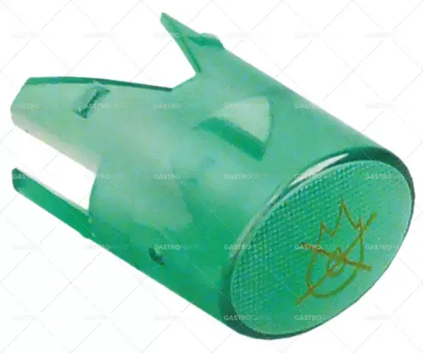 kontrolní lampa 17x13mm zelený zkřížený plamen Akce