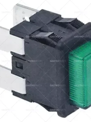 Poslední Šance rozměr tlačítka 19x13mm 250V 16A 2no samec 6,3mm obdélníkový zelený