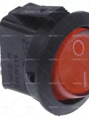Odeslání Ihned kolébkový spínač montážní průměr 20mm 250V 15A 1no vnější připojení 4,8mm symbol 0-i kulatý červený