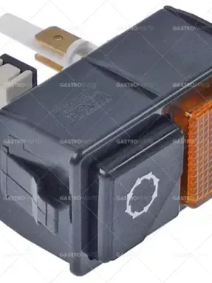 Poslední Šance Tlačítko kombinace rozměru 28,5x52,6mm černá / žlutá 1Z / lampa 250V 16A vypouštěcí čerpadlo