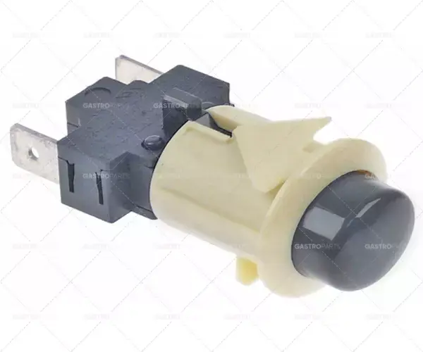 Víkendová Akce momentové tlačítko rozměr 20,6x16,4mm 250V 16A 1no samec 6,3mm oválný tmavě šedý
