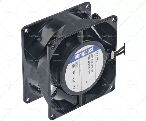 Cenová Bomba axiální ventilátor šířka 80mm výška 80mm 38mm 230VAC 12W délka kabelu 300mm Ebm-Papst