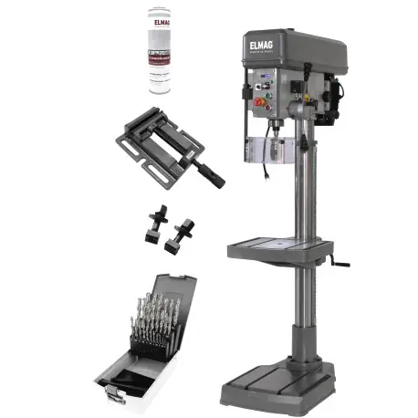 Sloupová vrtačka KBM32S-I VARIO, 400V, výkon 1100W, 10-2100 ot./min, AKČNÍ SET Tovární Cena