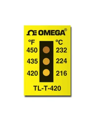 3 Point Non-Reversible Temperature Indicating Labels Značkový