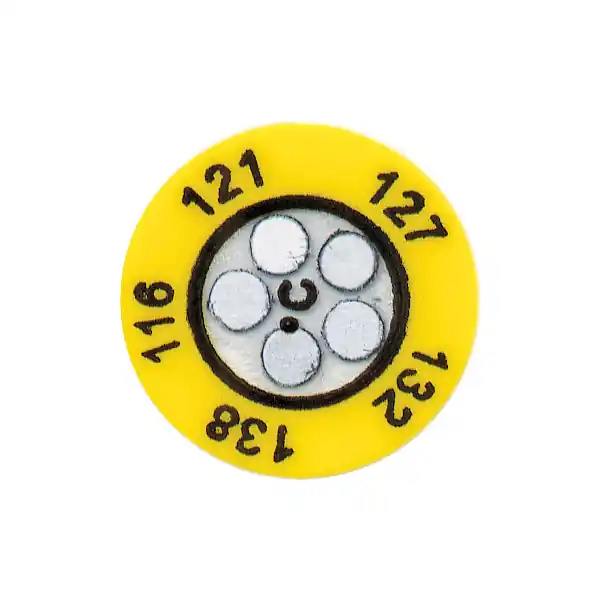 Vysoce Kvalitní 5 points Non-Reversible Round Temperature Label - Maximum temperature 82°CMinimum temperature 60°CPack of 10 pcs