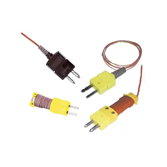 Must-Have Izolovaný termočlánek s rychlou odezvou a konektorem (balení 5 ks) - Typ termočlánku JIzolace drátu Kapton®Průměr drátu 0,510 mm (24 AWG)Délka 180 cm (72")Typ konektoru standardní (kulaté piny) s cívkou