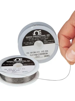 Akce Bare Thermocouple Wire (Wide Range of Diameters) - Wire material K(-) > Alumel - ALOMEGA™Wire diameter 0,076 mmLenght 30 m (100 ft)