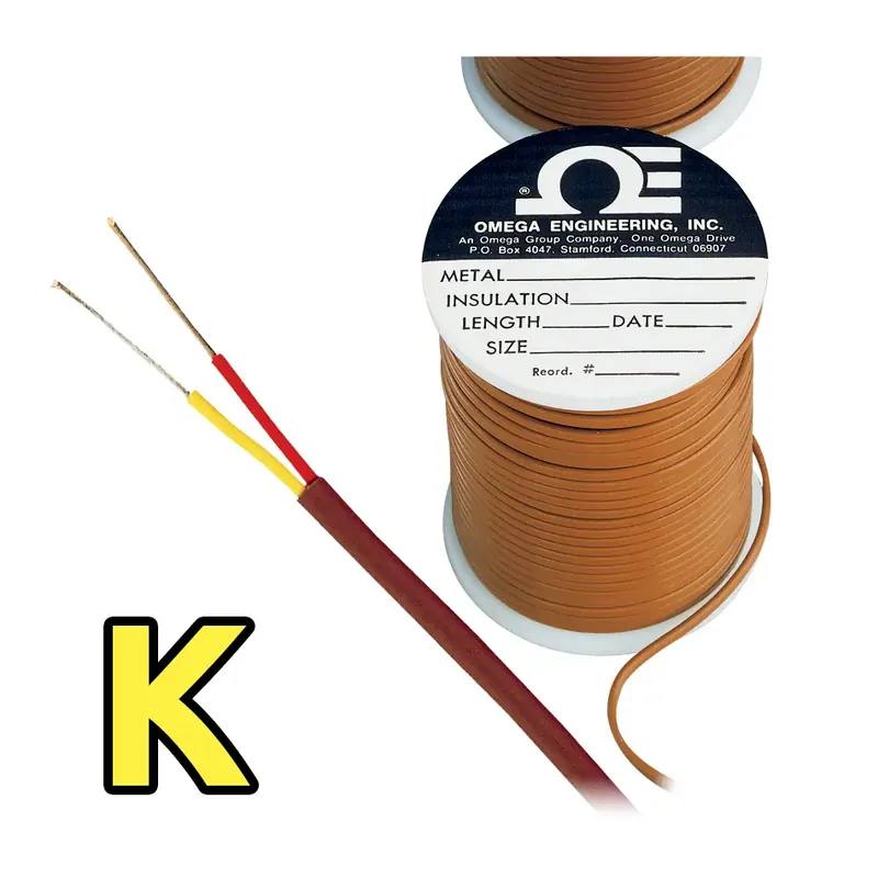 K Type Thermocouple Duplex Wire (AWG 24/20) - Wire insulation GlassWire type SolidWire diameter 0,510 mm (24 AWG)Accuracy class 1Lenght 30 m (100 ft) Omezená Nabídka