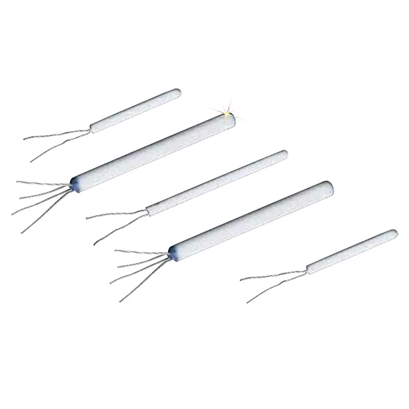 Standard Accuracy Ceramic Wire Wound Platinum RTD Elements - Accuracy class BResistance 2 x 100 ΩElement diameter 4,5 mmElement dimension 30 mmNumber of conductors 4Maximum temperature 600°CMinimum temperature -200°C Oblíbený