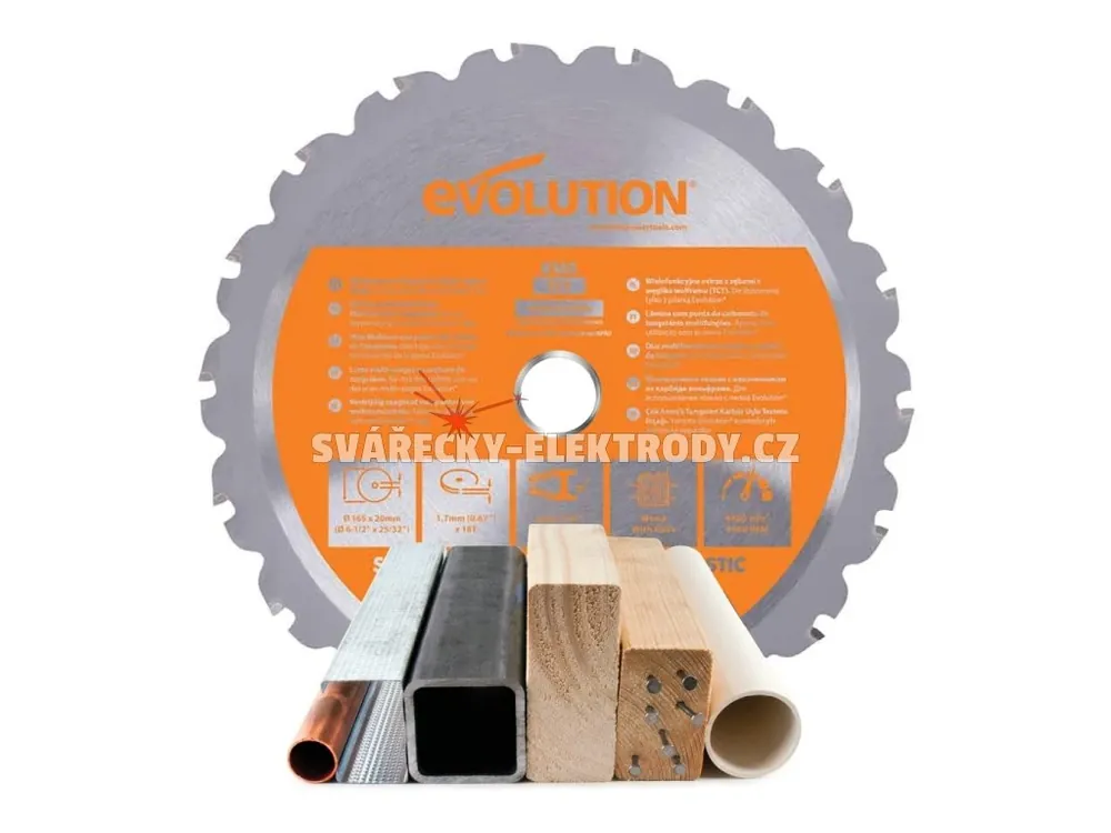 Pilový kotouč EVOLUTION RAGE 165 mm - multifunkční Cenová Bomba