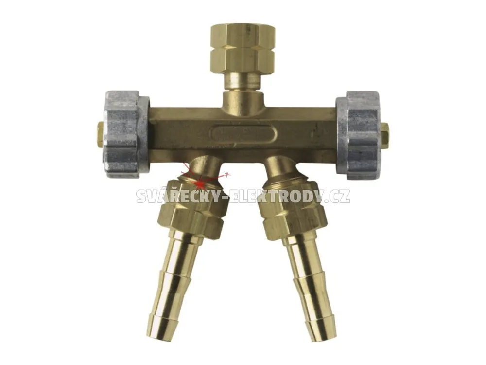 Vysoce Kvalitní Rozvodka plynu (rozdvojka) GCE G 3/8" LH (levý závit)