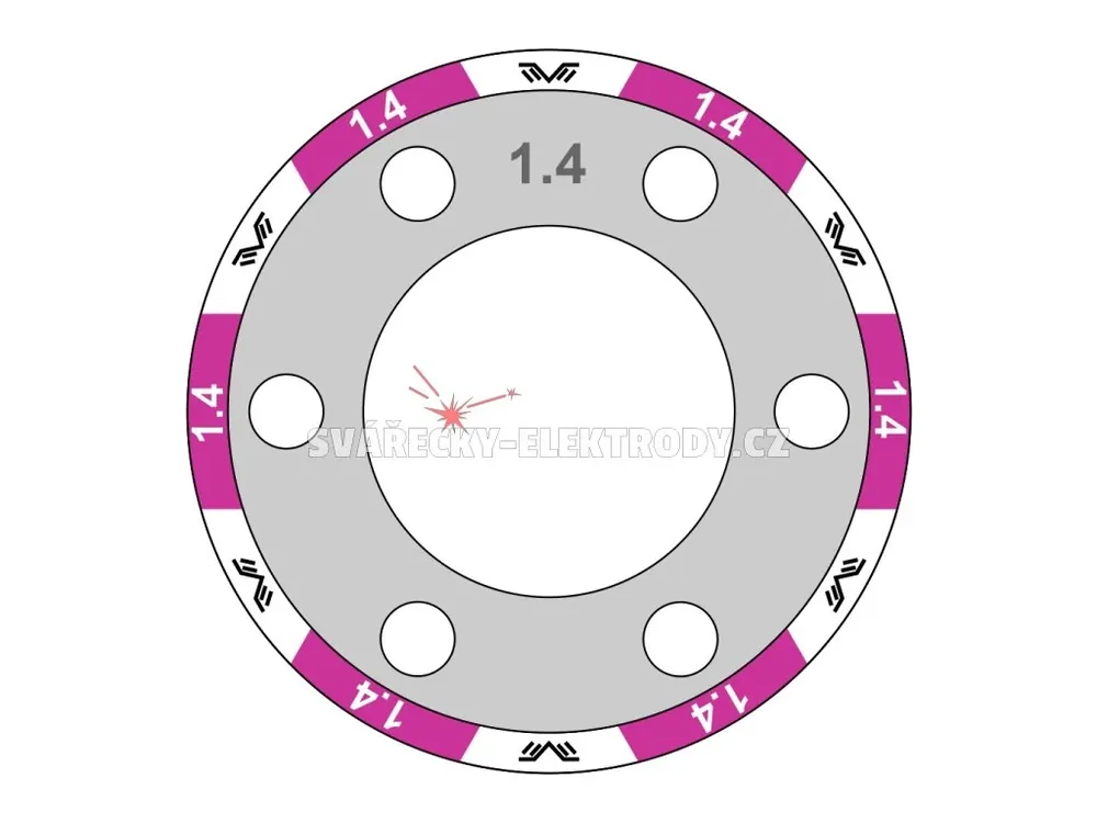 Levný Podávací kladka 19/37 barevná - 1,4/1,6 mm (trubička)