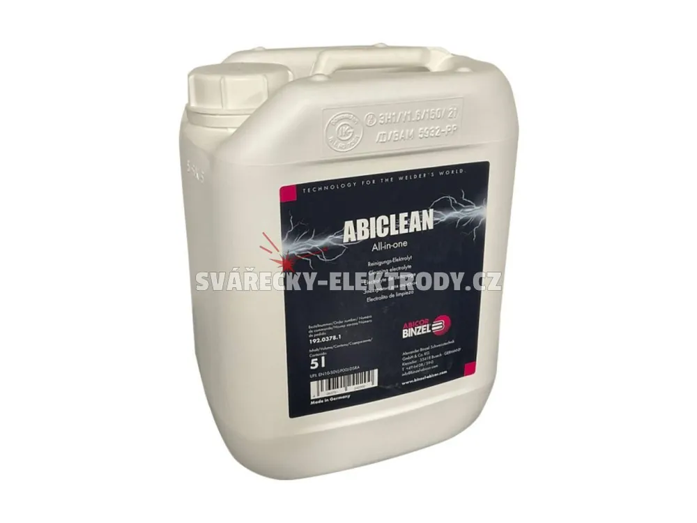 Elektrolyt BINZEL ABICLEAN All-in-one - kanystr 5 litrů Horká Nabídka