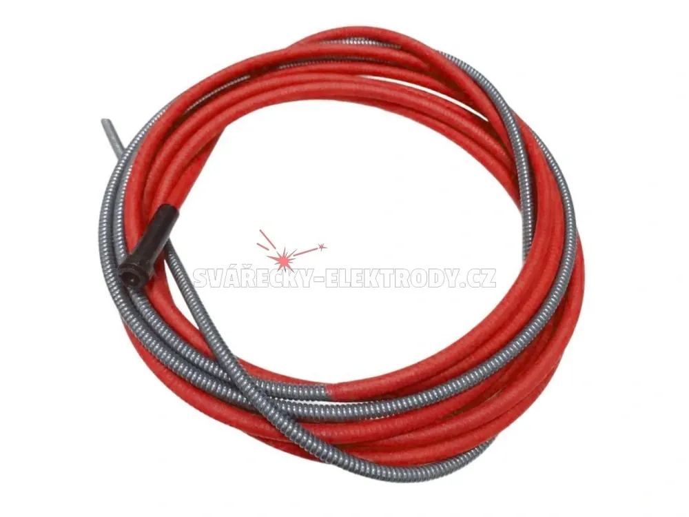 Izolovaný bowden ESAB MXL/PSF - 1,0-1,2 mm - červený - 4 metry Zlevněný